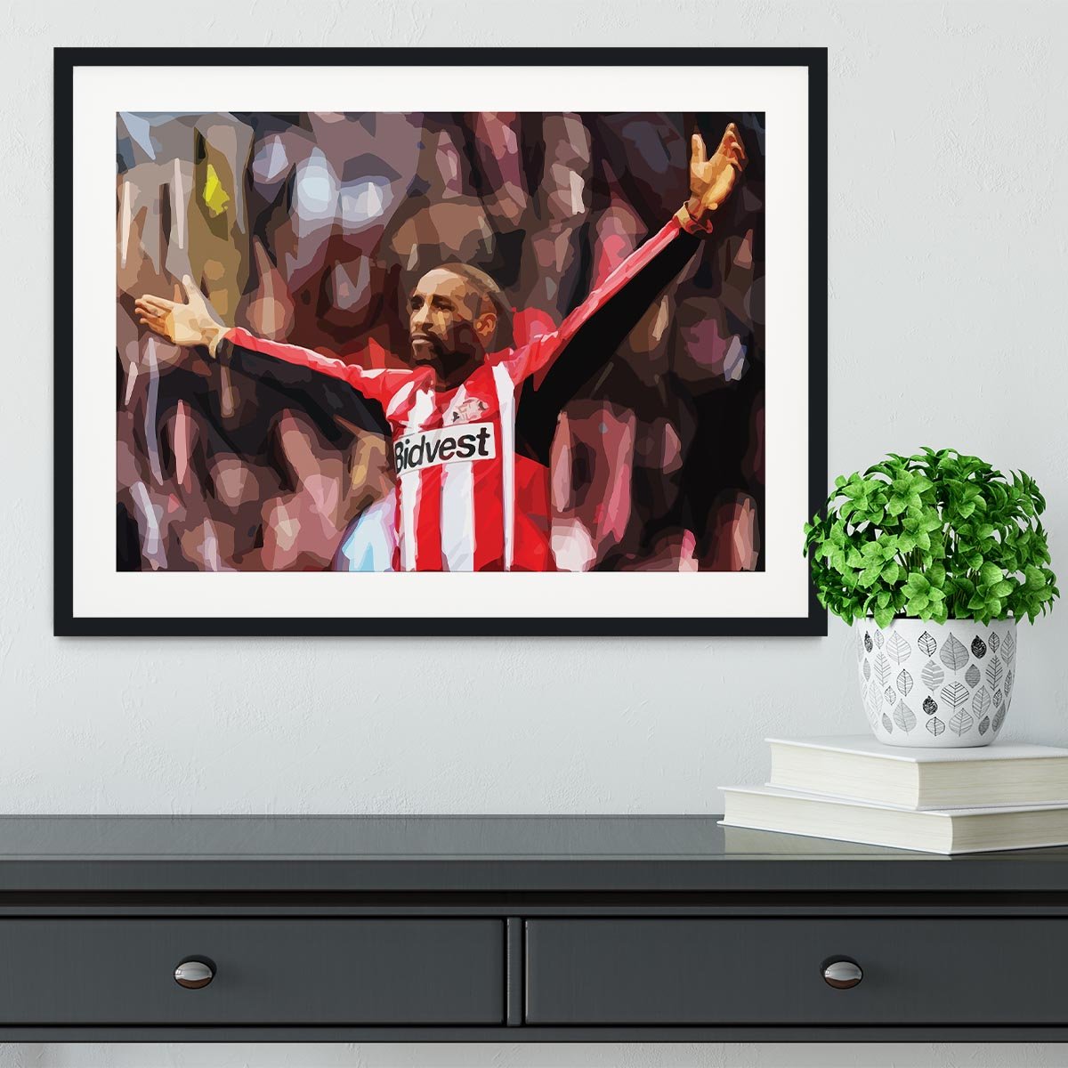 Jermain Defoe Framed Print - Canvas Art Rocks - 1