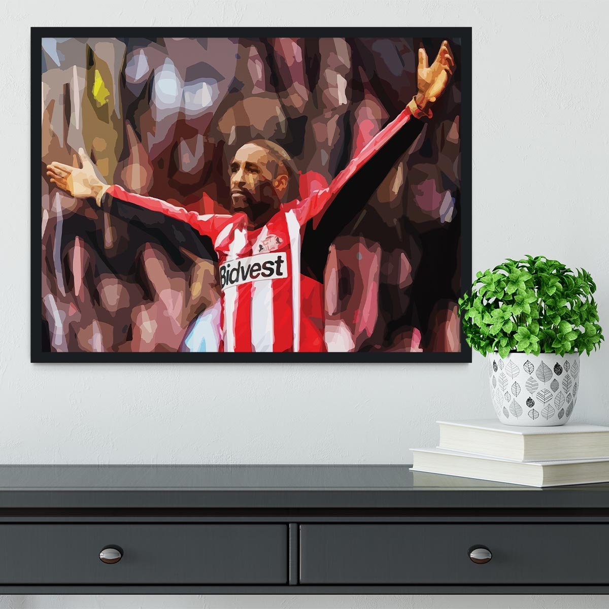 Jermain Defoe Framed Print - Canvas Art Rocks - 2