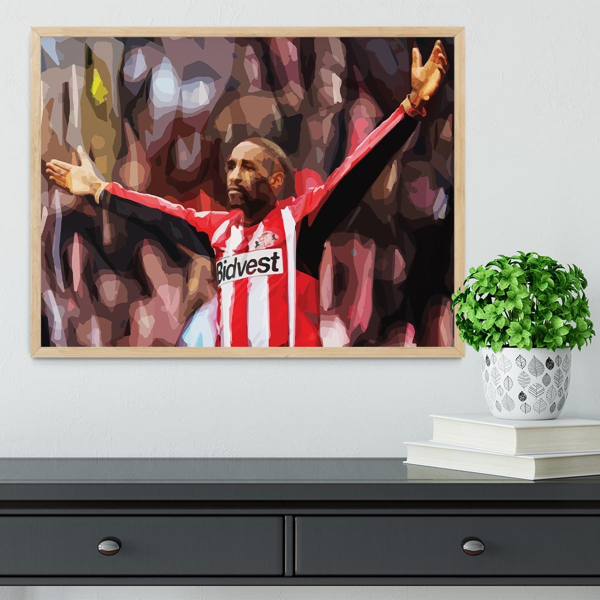 Jermain Defoe Framed Print - Canvas Art Rocks - 4