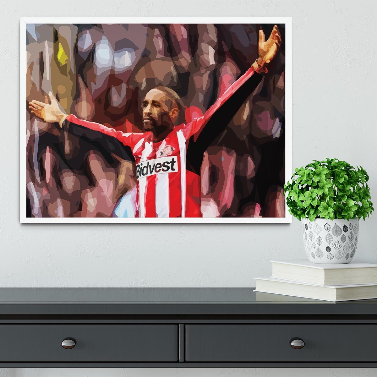 Jermain Defoe Framed Print - Canvas Art Rocks -6