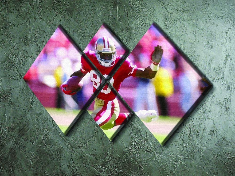 Jerry Rice San Francisco 4 Square Multi Panel Canvas - Canvas Art Rocks - 2