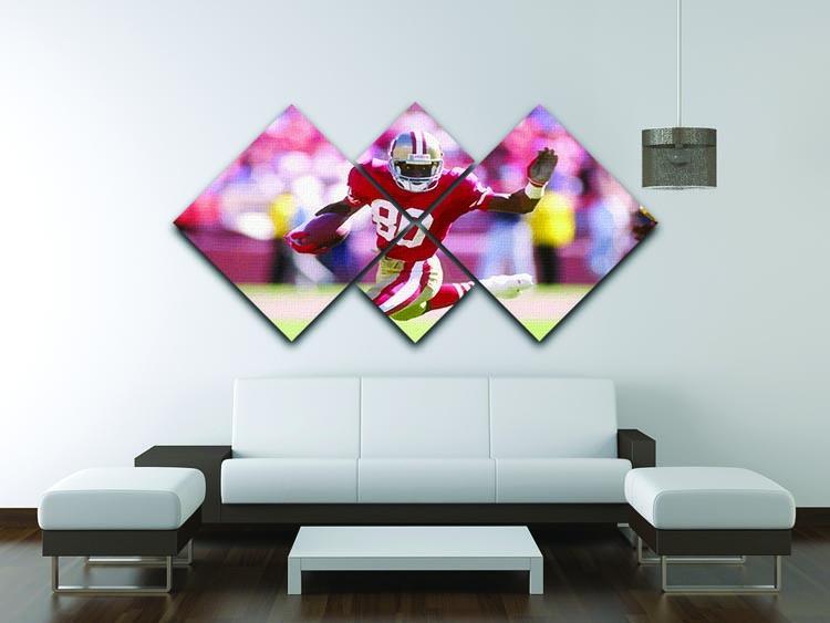 Jerry Rice San Francisco 4 Square Multi Panel Canvas - Canvas Art Rocks - 3
