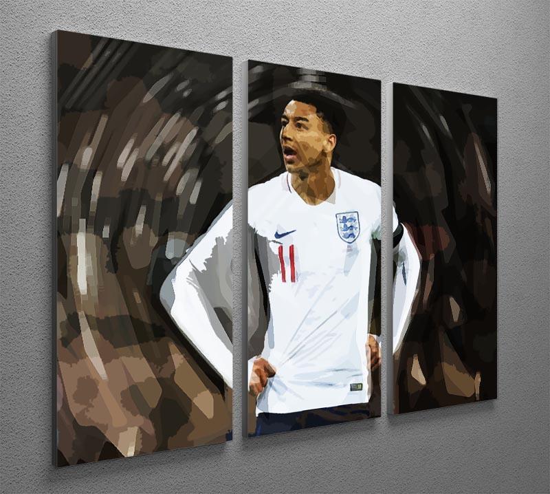 Jesse Lingard England 3 Split Panel Canvas Print - Canvas Art Rocks - 2