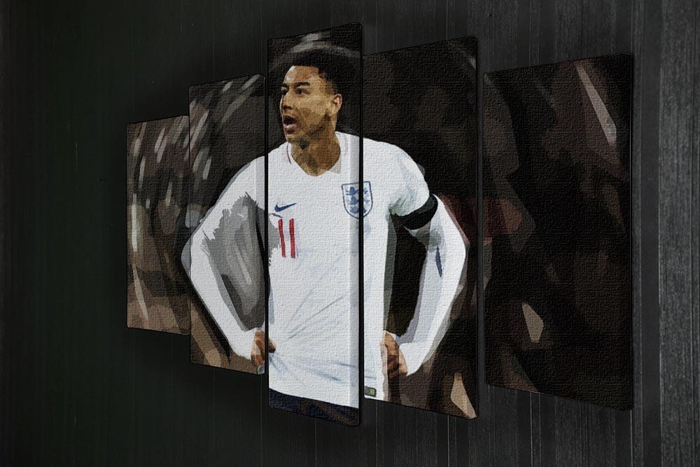 Jesse Lingard England 5 Split Panel Canvas - Canvas Art Rocks - 2