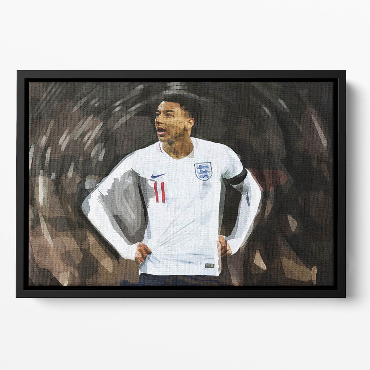Jesse Lingard England Floating Framed Canvas