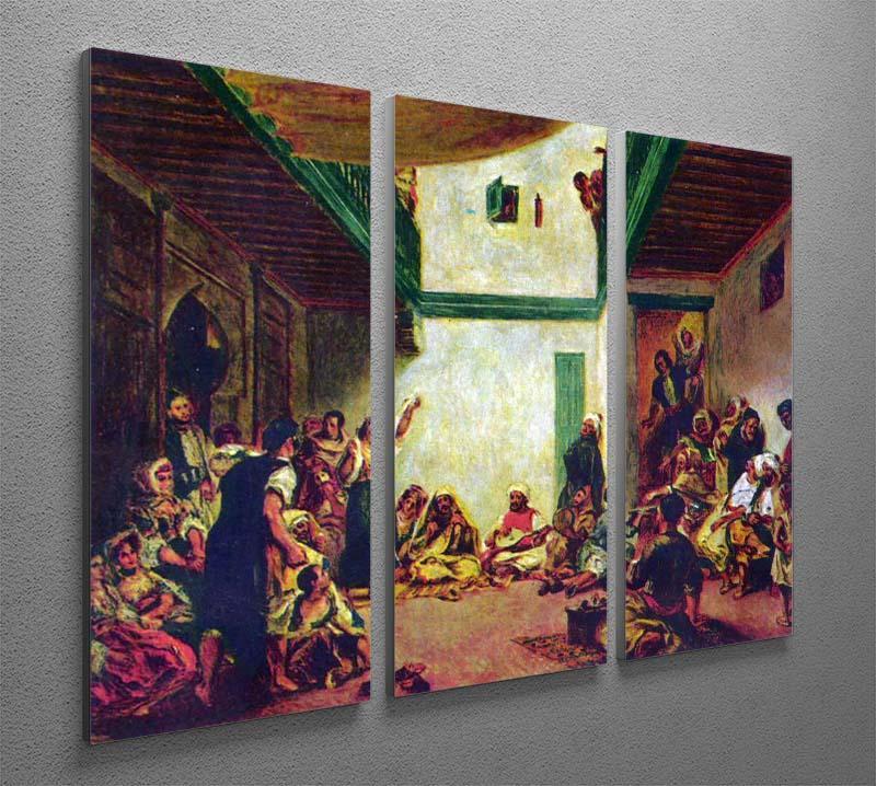 Jewish wedding after Delacroix by Renoir 3 Split Panel Canvas Print - Canvas Art Rocks - 2