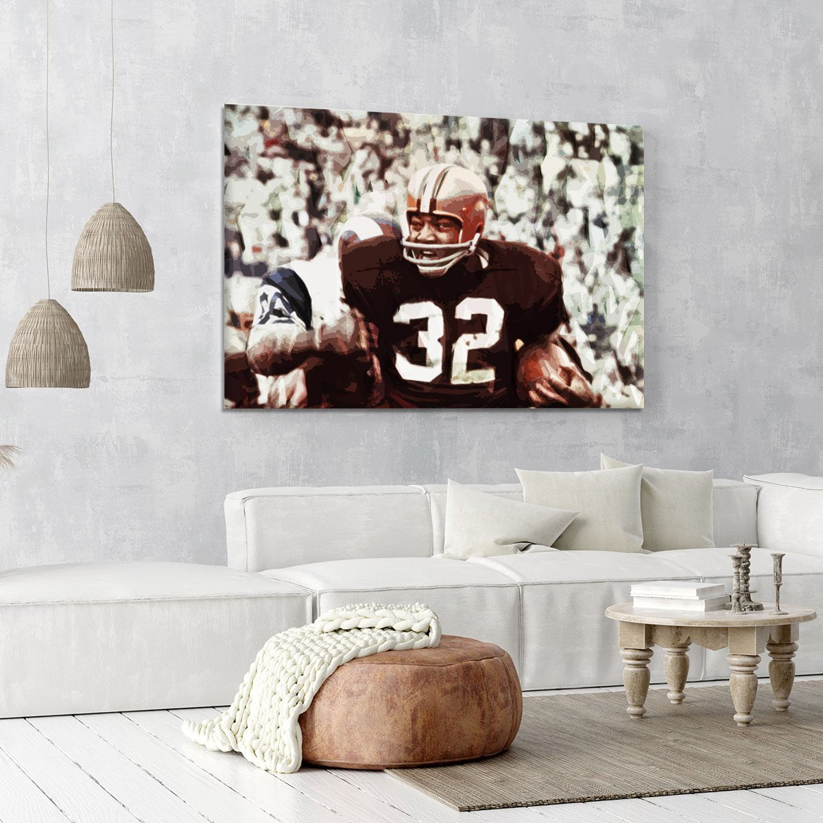 Jim Brown Cleveland Browns Canvas Print or Poster