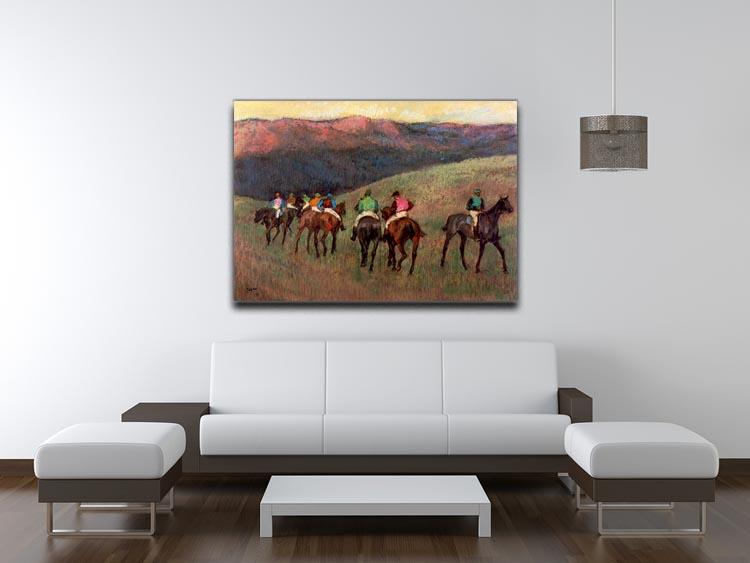 Jockeys in Training by Degas Canvas Print or Poster - Canvas Art Rocks - 4