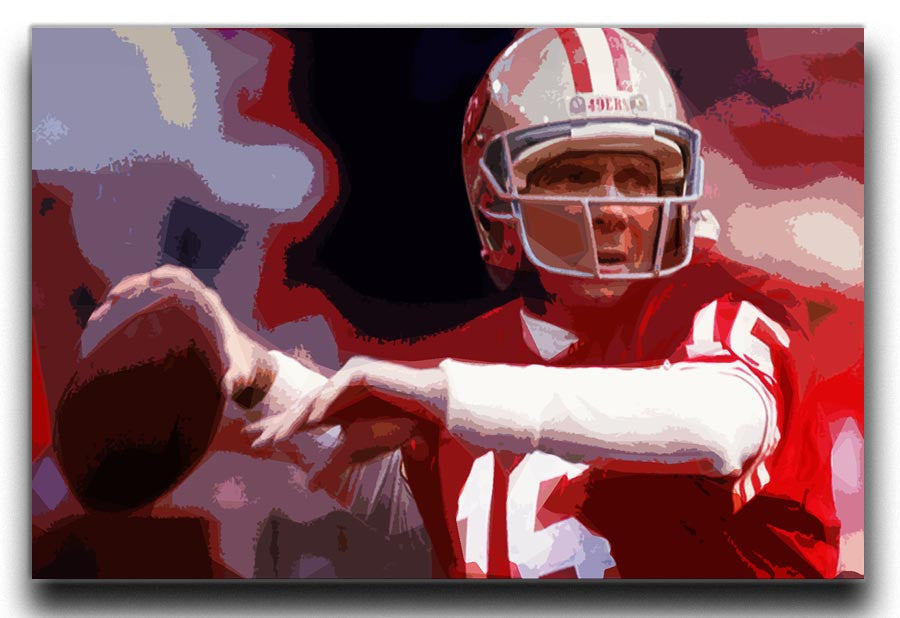 Joe Montana San Francisco Canvas Print - Canvas Art Rocks - 1