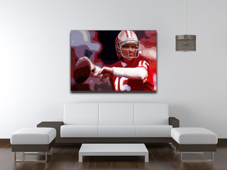 Joe Montana San Francisco Canvas Print - Canvas Art Rocks - 4