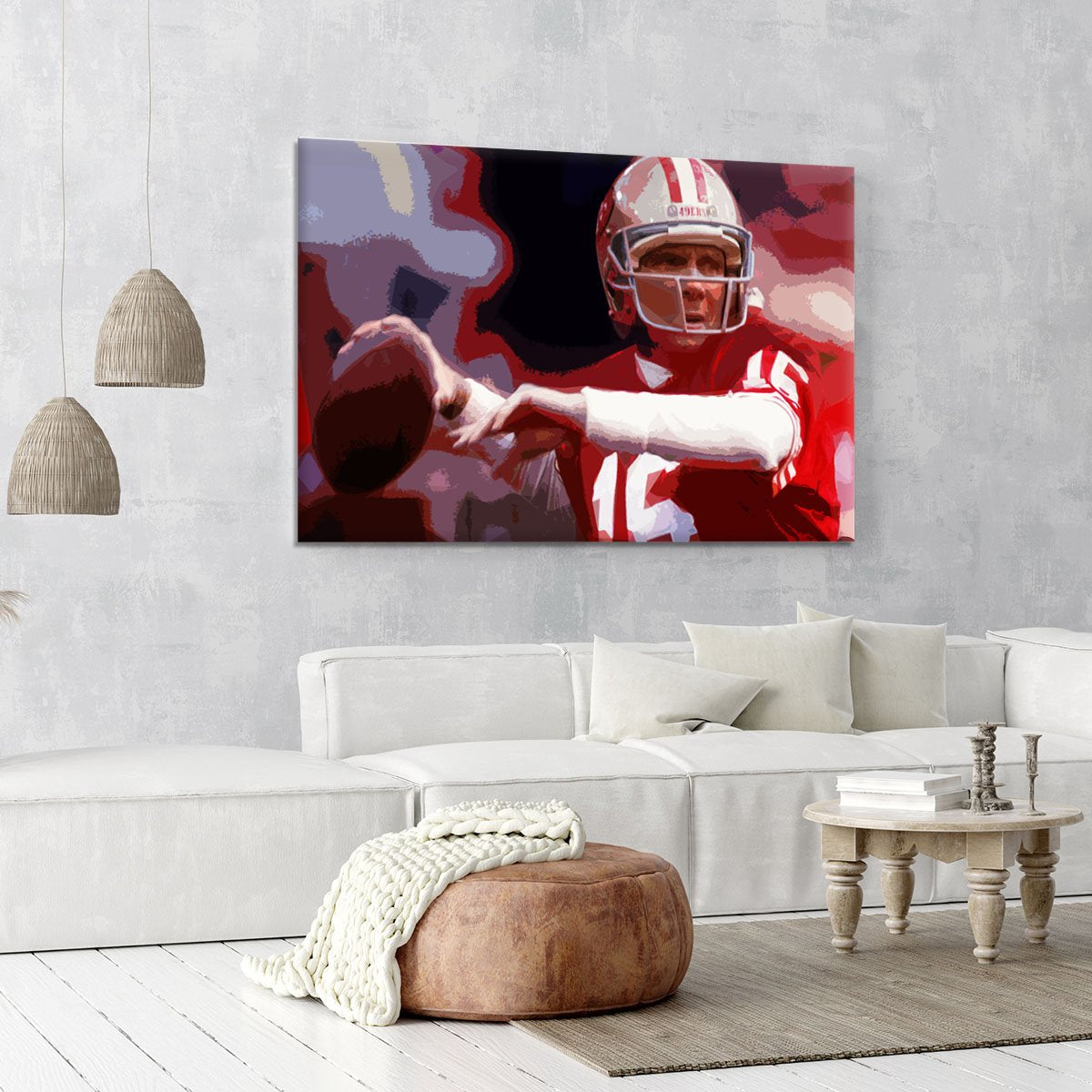 Joe Montana San Francisco Canvas Print or Poster