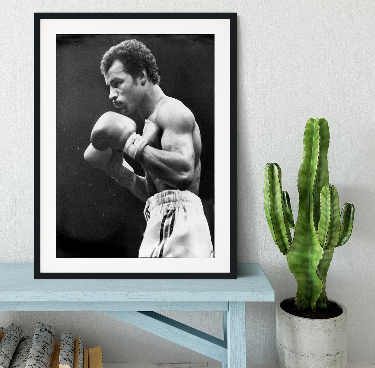 John Conteh boxer Framed Print - Canvas Art Rocks - 1