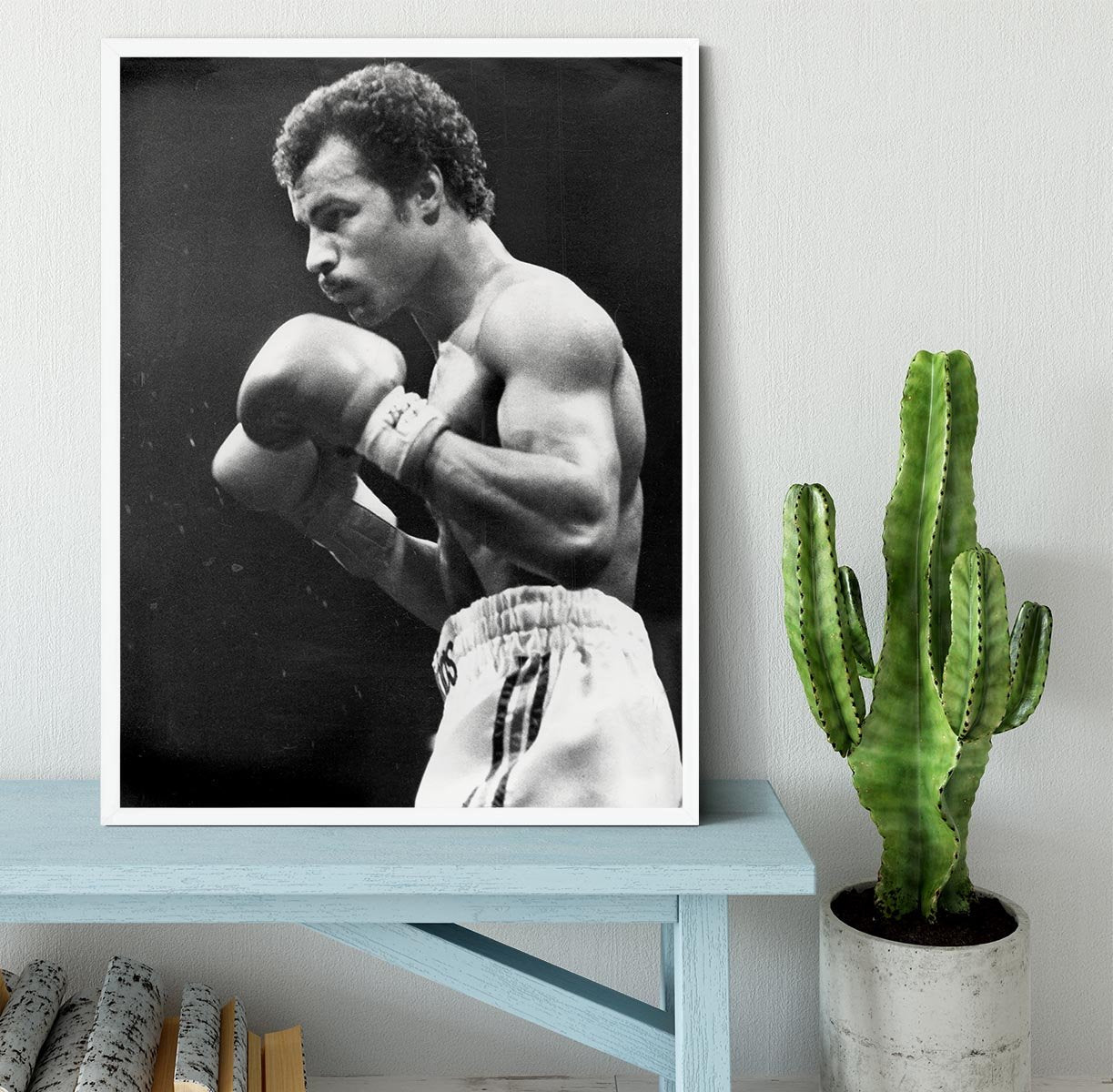 John Conteh boxer Framed Print - Canvas Art Rocks -6