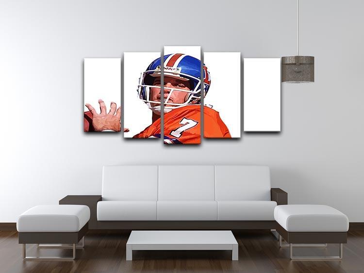 John Elway 5 Split Panel Canvas - Canvas Art Rocks - 3