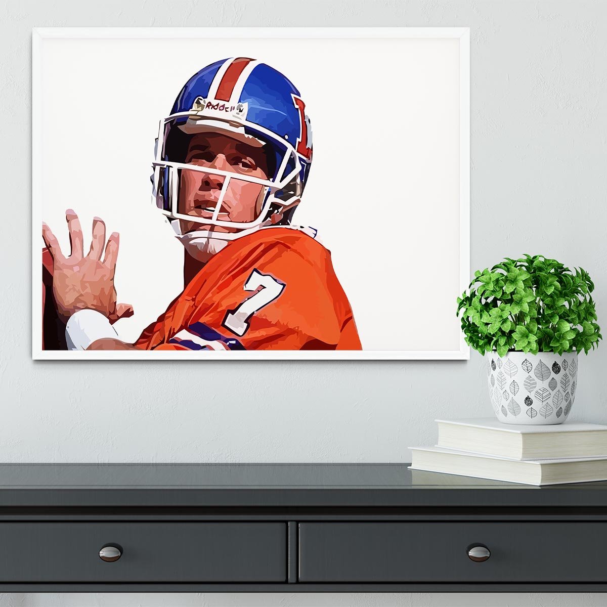 John Elway Framed Print - Canvas Art Rocks -6