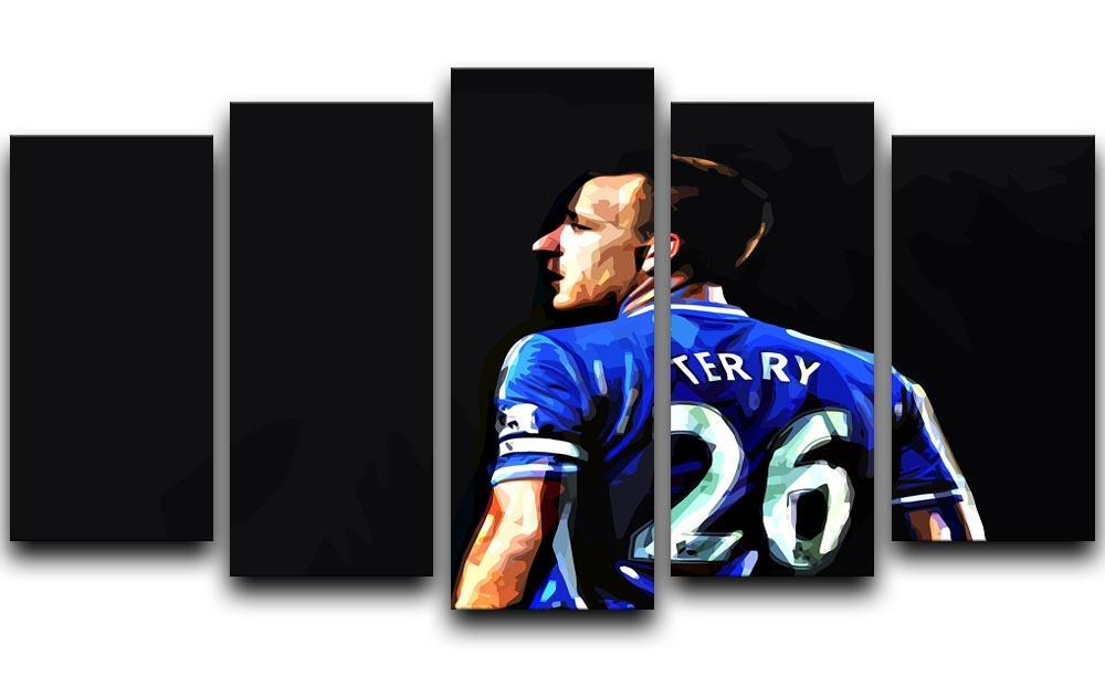 John Terry 5 Split Panel Canvas  - Canvas Art Rocks - 1