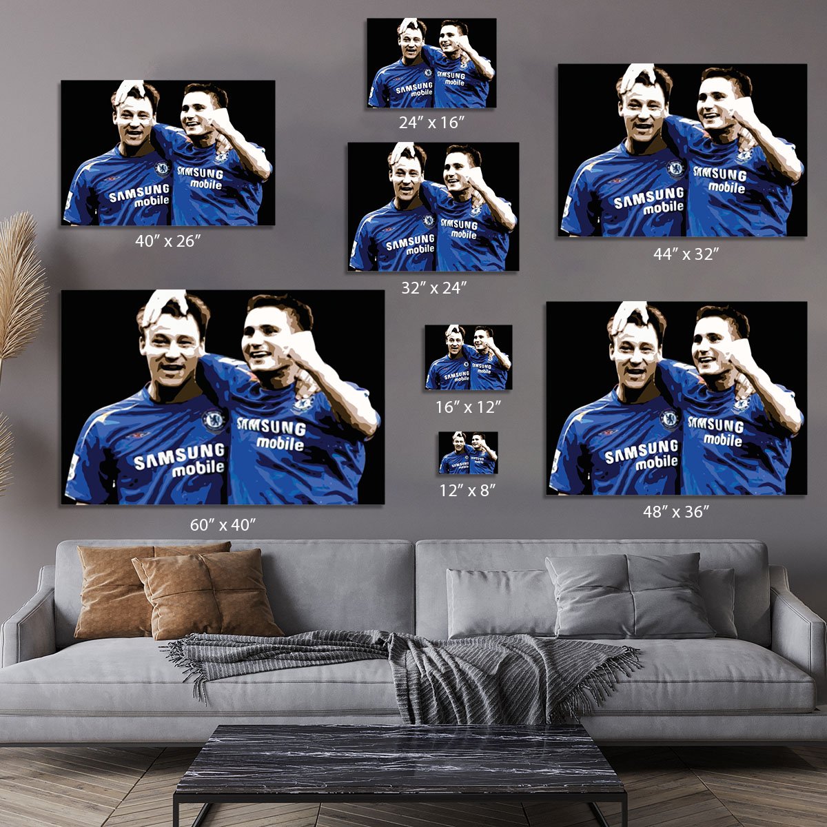 John Terry and Frank Lampard Canvas Print or Poster
