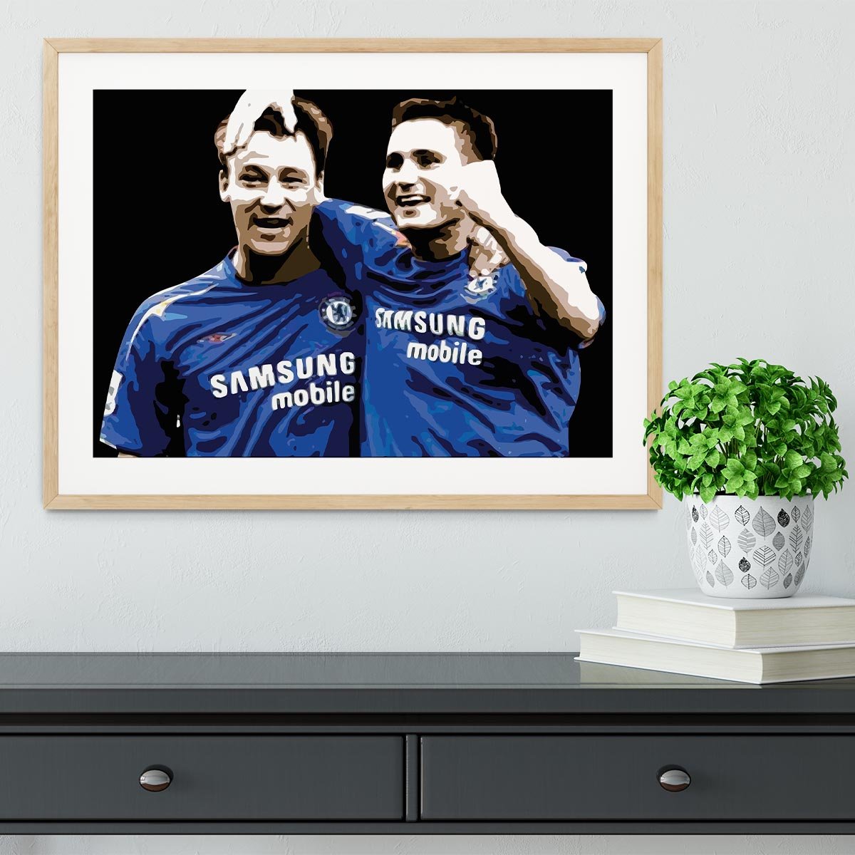 John Terry and Frank Lampard Framed Print - Canvas Art Rocks - 3