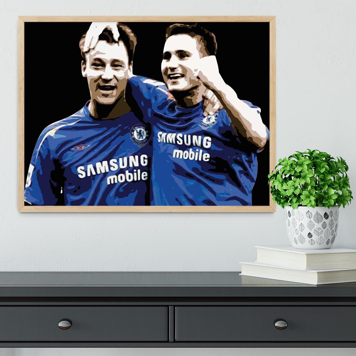 John Terry and Frank Lampard Framed Print - Canvas Art Rocks - 4