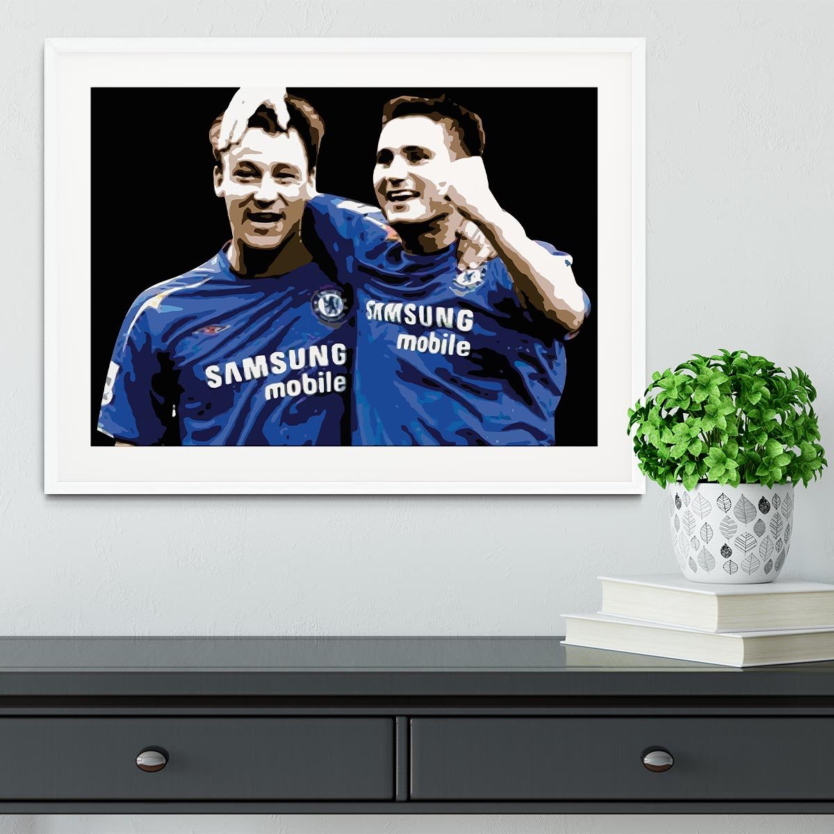 John Terry and Frank Lampard Framed Print - Canvas Art Rocks - 5