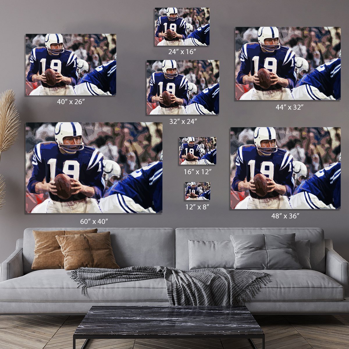 Johnny Unitas Baltimore Colts Canvas Print or Poster