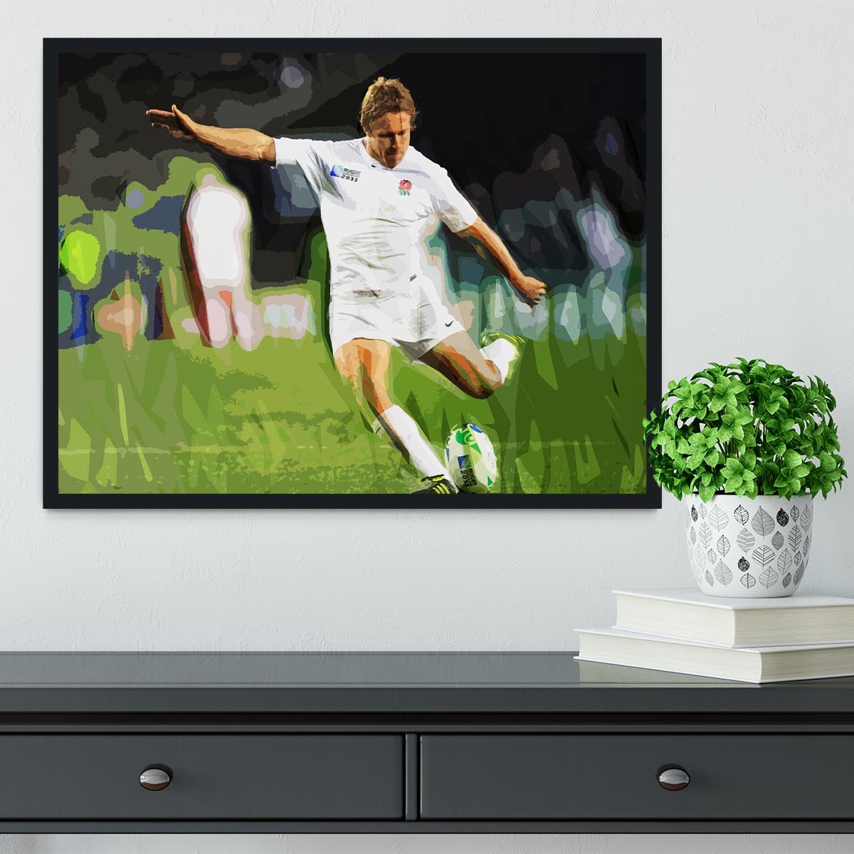 Jonny Wilkinson Framed Print - Canvas Art Rocks - 2