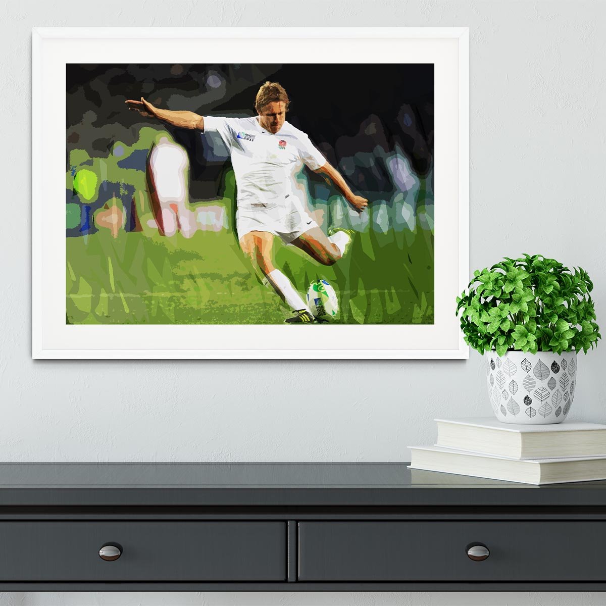 Jonny Wilkinson Framed Print - Canvas Art Rocks - 5