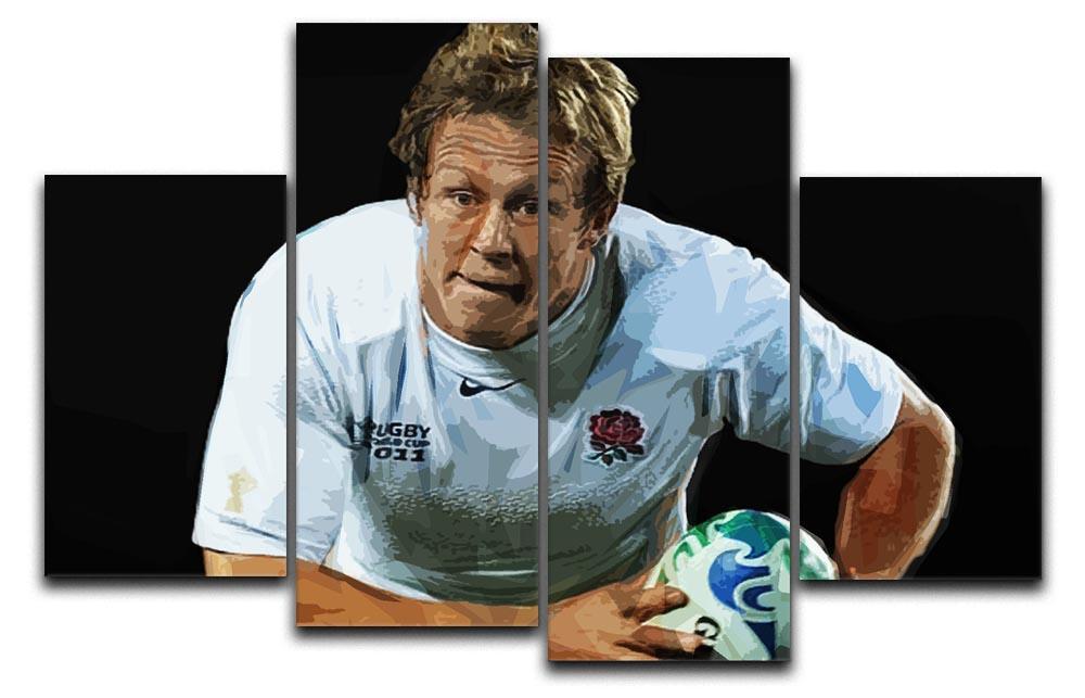 Jonny Wilkinson Running 4 Split Panel Canvas  - Canvas Art Rocks - 1