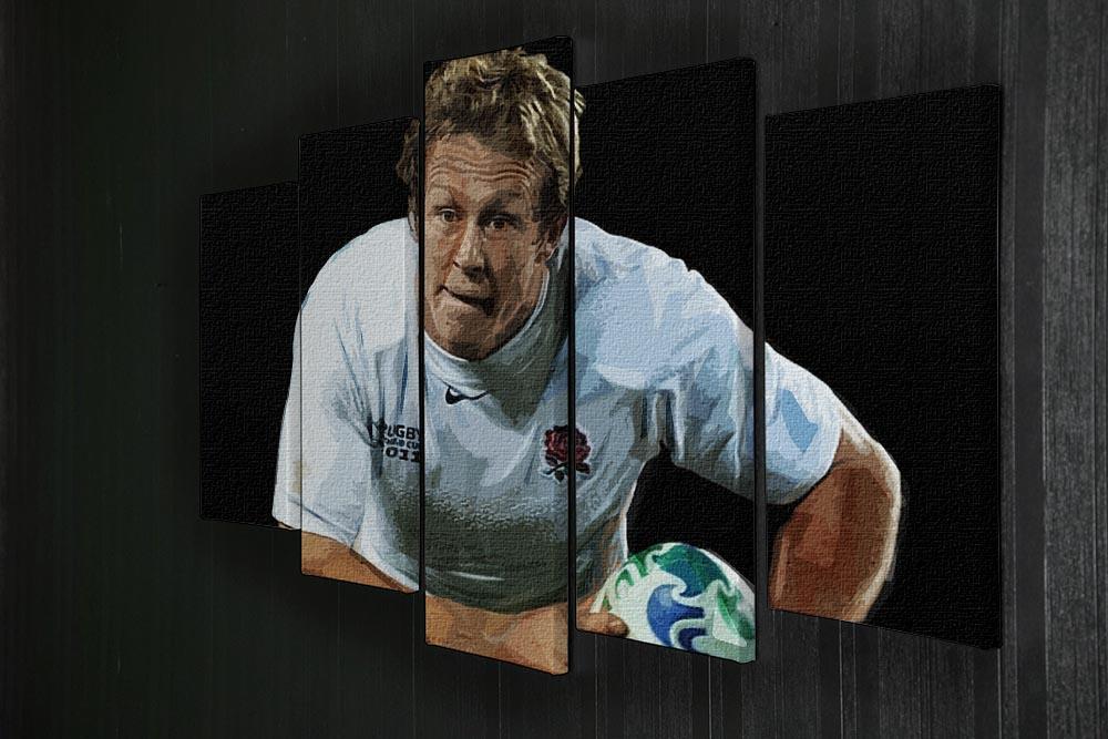 Jonny Wilkinson Running 5 Split Panel Canvas - Canvas Art Rocks - 2