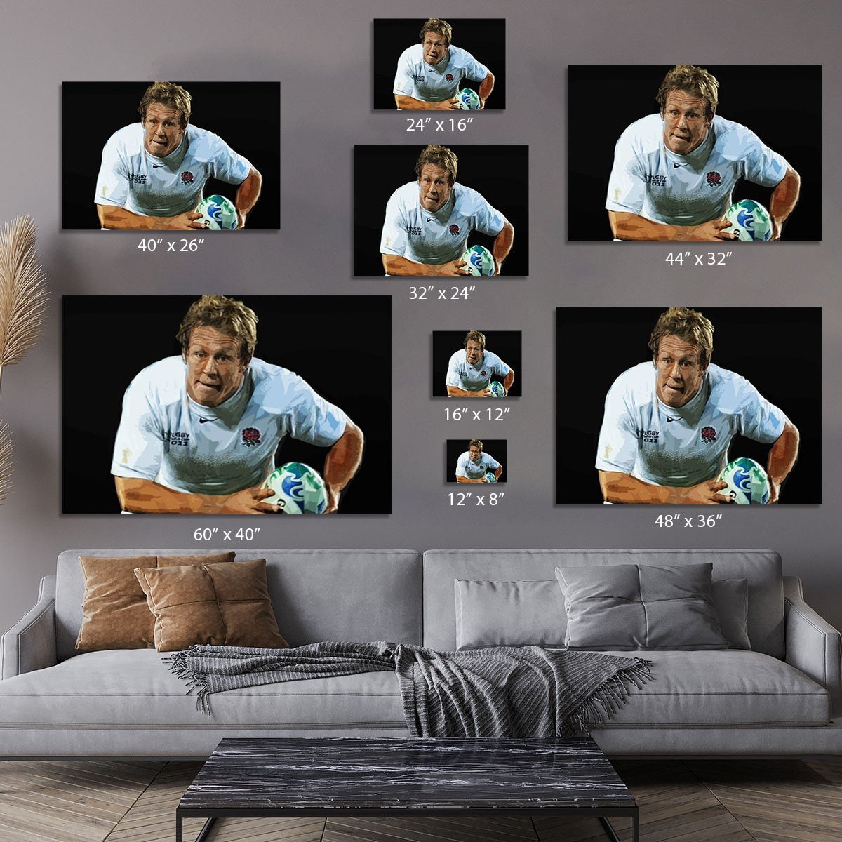 Jonny Wilkinson Running Canvas Print or Poster