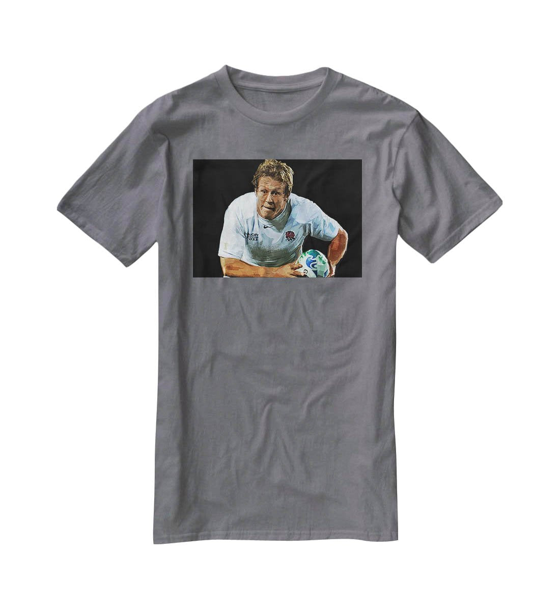 Jonny Wilkinson Running T-Shirt - Canvas Art Rocks - 3