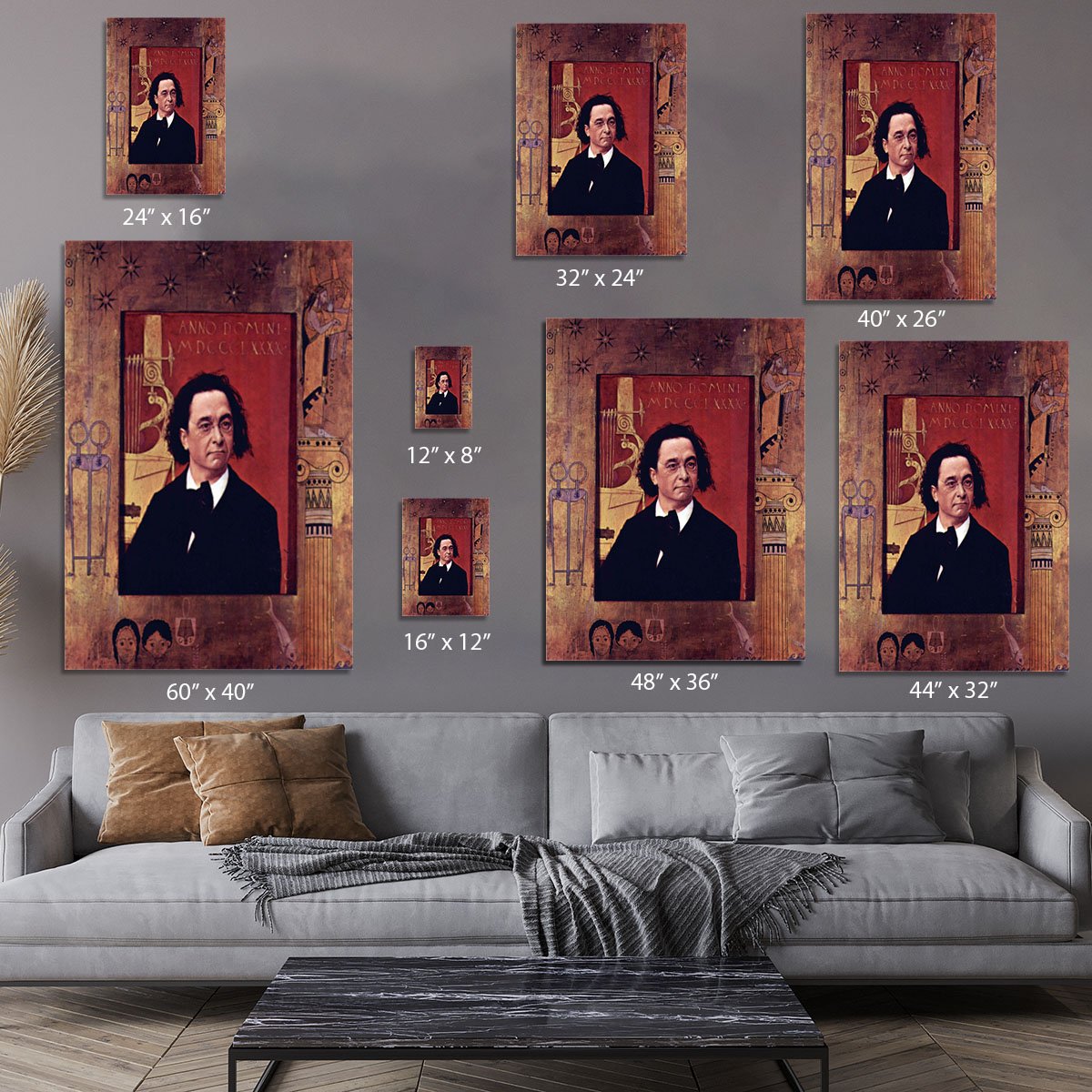 Joseph Pembauer by Klimt Canvas Print or Poster