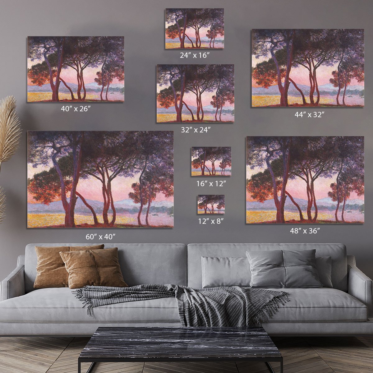 Juan les Pins by Monet Canvas Print or Poster