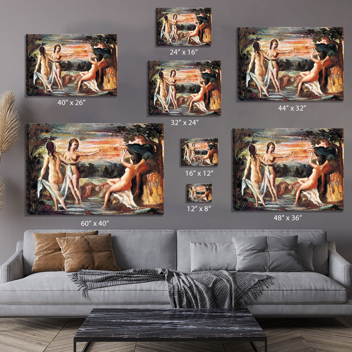 Judgement of Paris by Cezanne Canvas Print or Poster - Canvas Art Rocks - 7