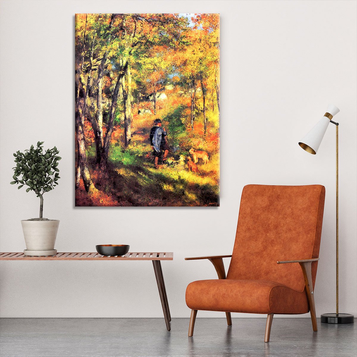 Jules le Coeur and his dogs by Renoir Canvas Print or Poster