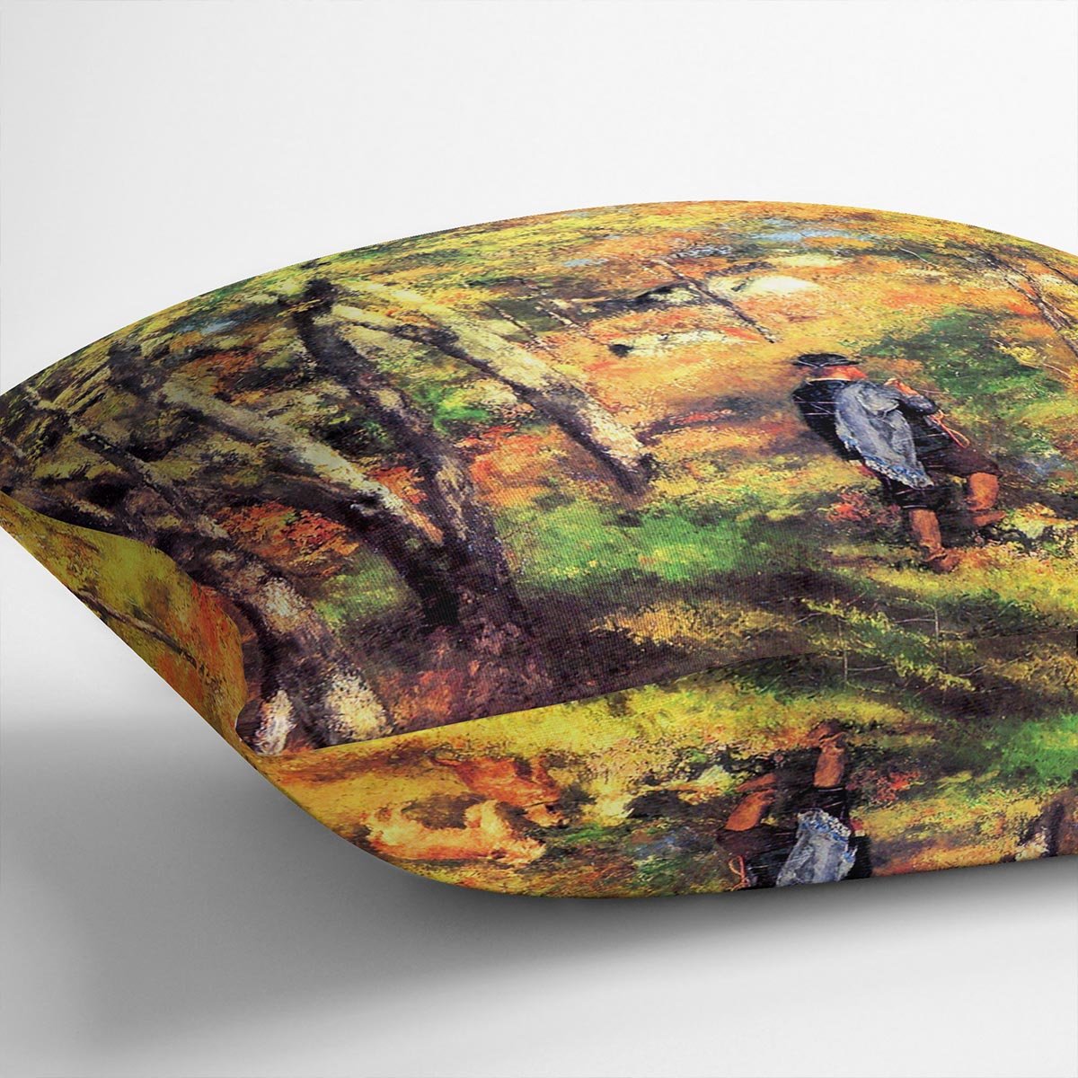 Jules le Coeur and his dogs by Renoir Throw Pillow