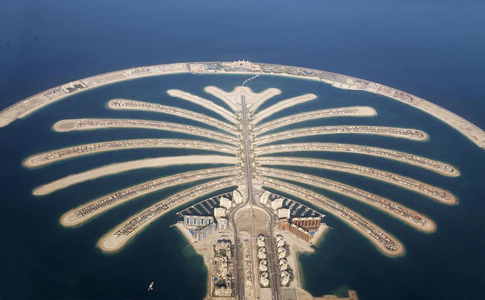 Jumeirah Palm Island Development Wall Mural Wallpaper