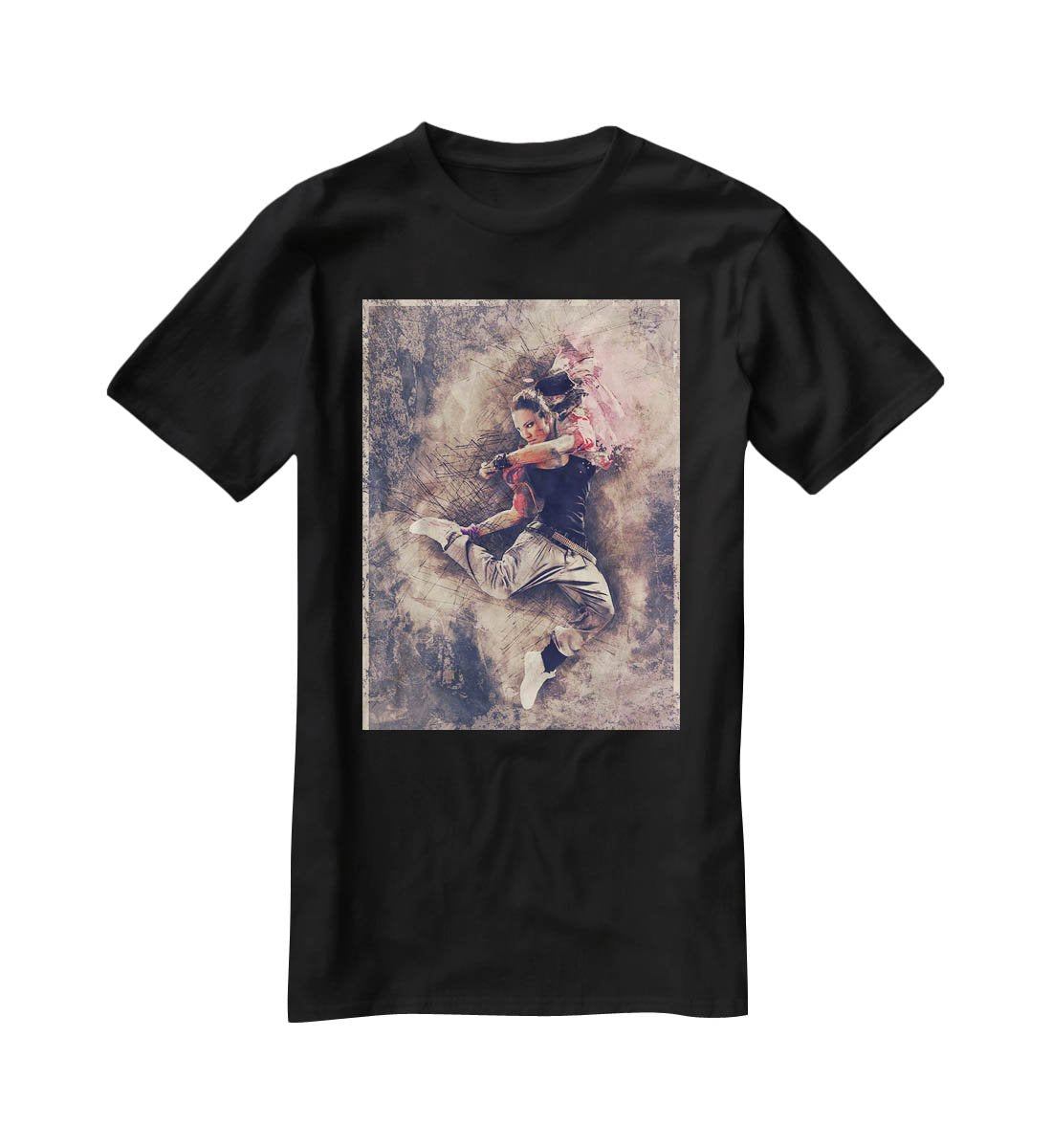 Jump Painting T-Shirt - Canvas Art Rocks - 1