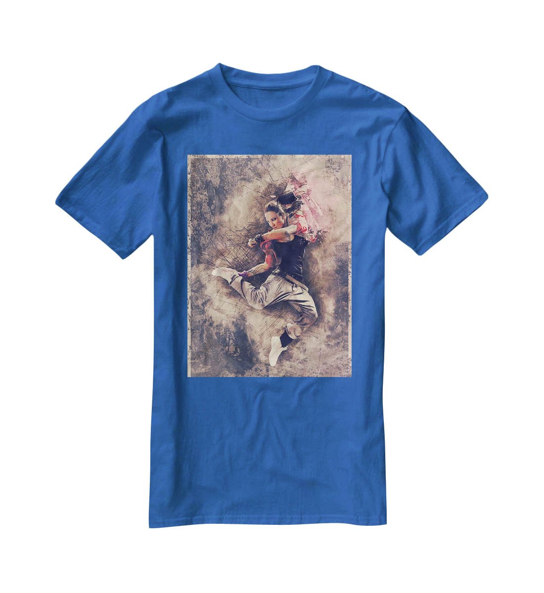 Jump Painting T-Shirt - Canvas Art Rocks - 2