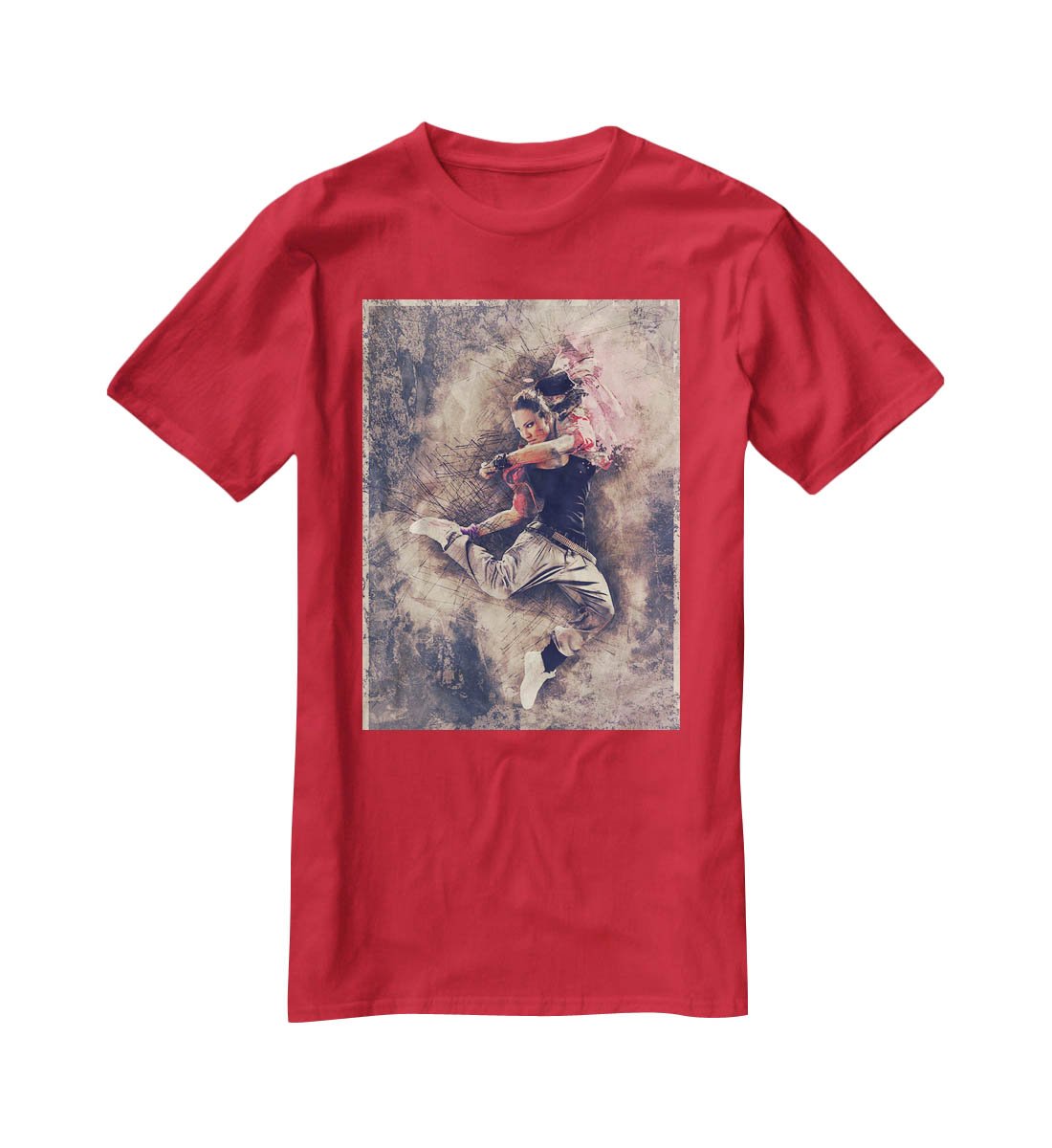 Jump Painting T-Shirt - Canvas Art Rocks - 4