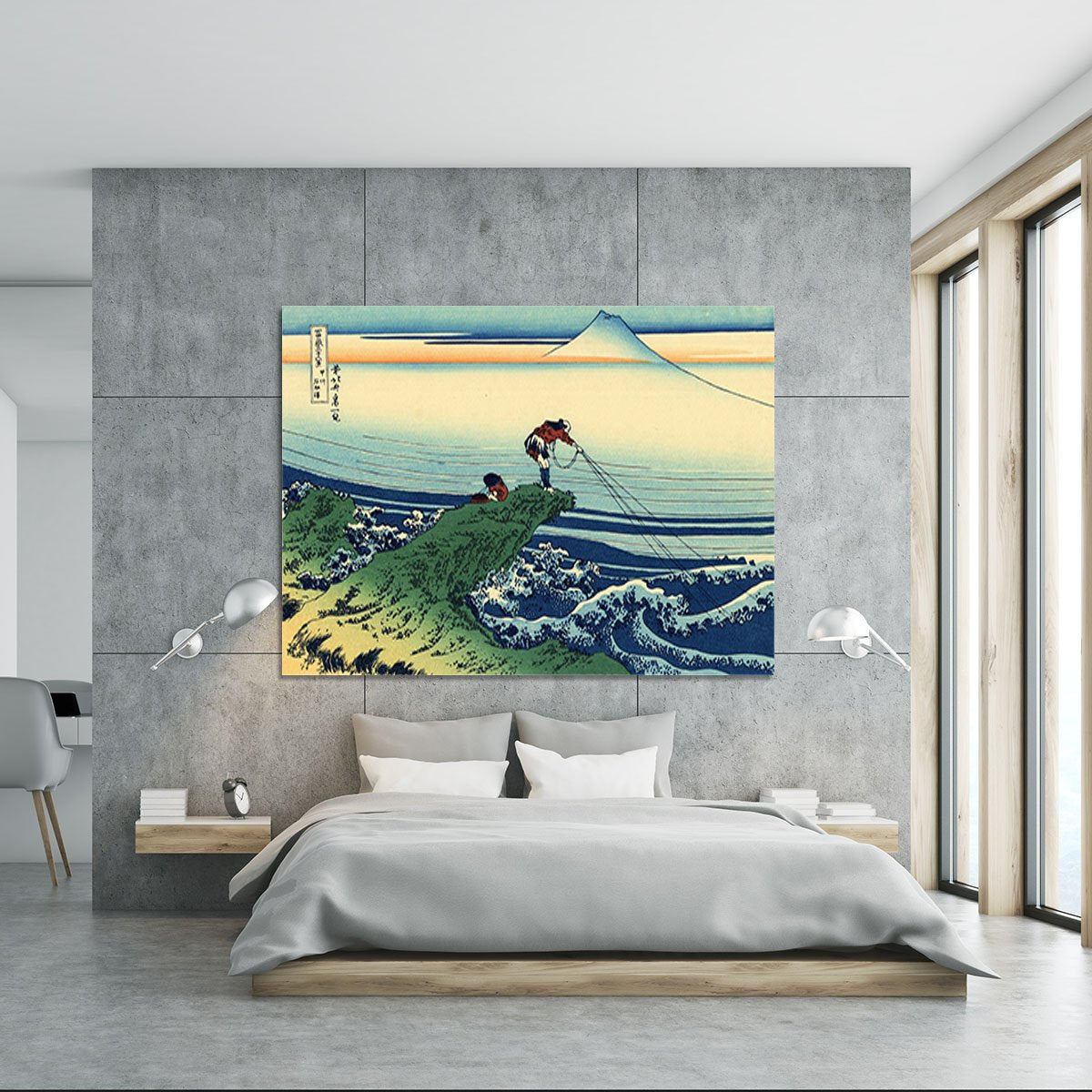 Kajikazawa in Kai province by Hokusai Canvas Print or Poster