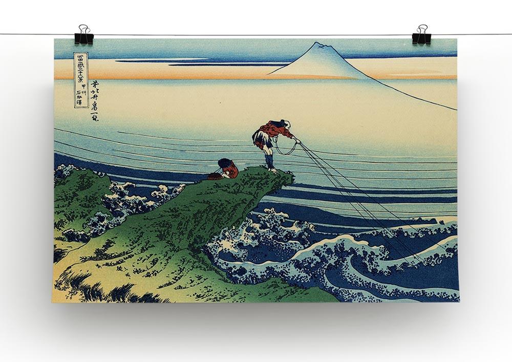 Kajikazawa in Kai province by Hokusai Canvas Print or Poster - Canvas Art Rocks - 2