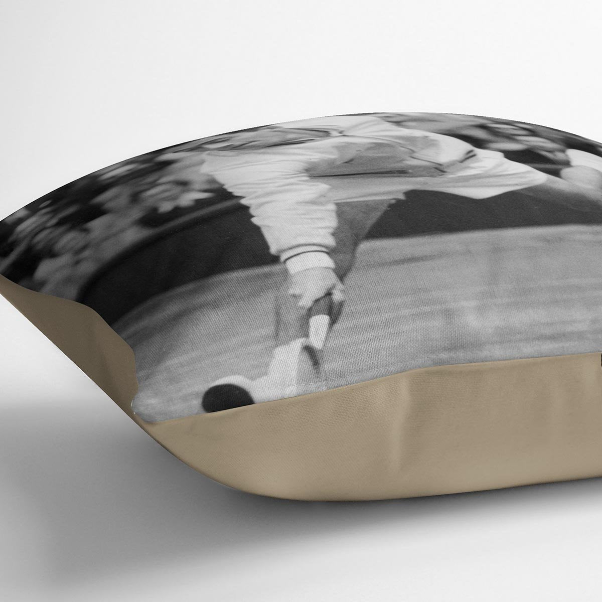 Ken Rosewall in action at Wimbledon Cushion