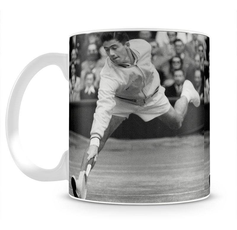 Ken Rosewall in action at Wimbledon Mug - Canvas Art Rocks - 2