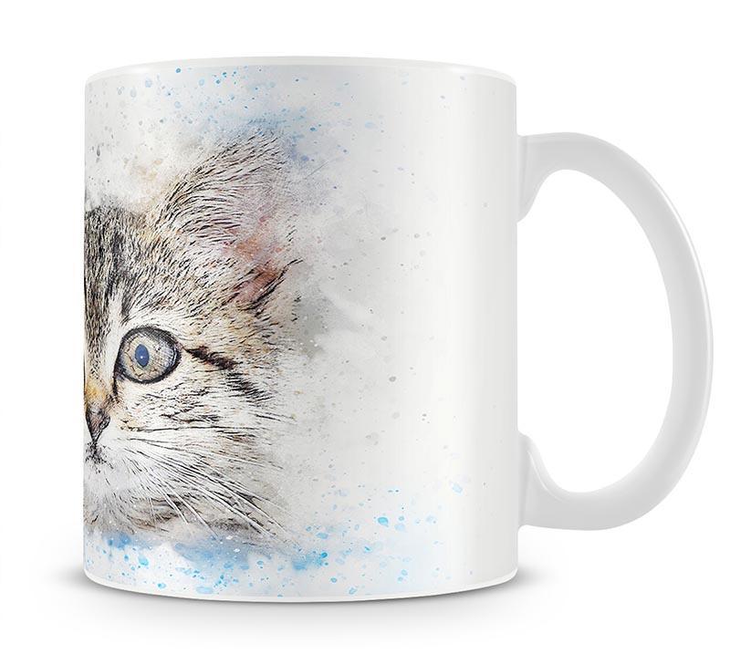 Kitten Painting Mug - Canvas Art Rocks - 1