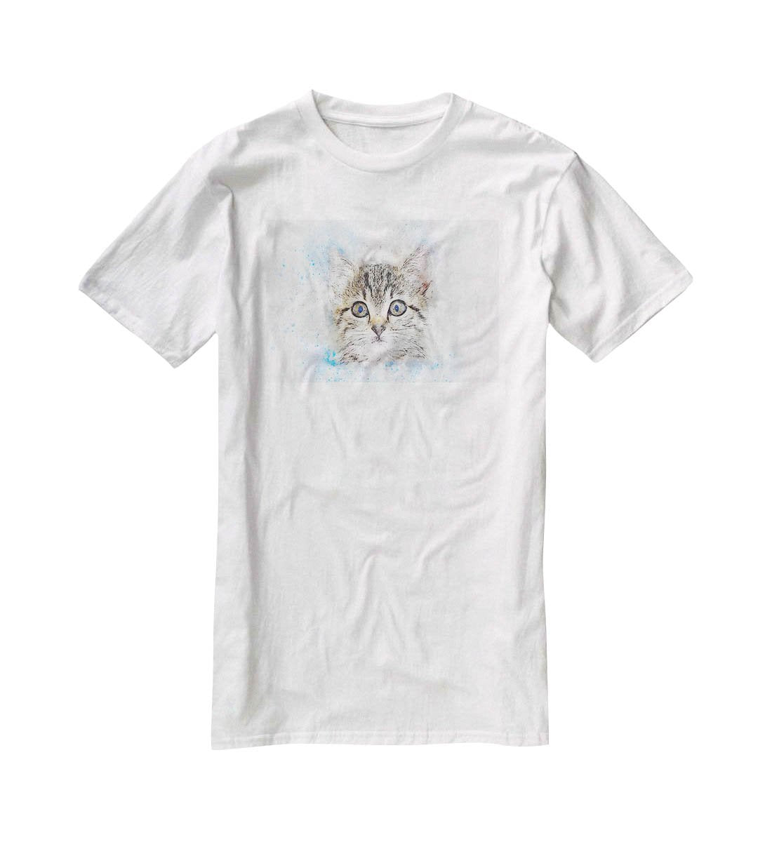 Kitten Painting T-Shirt - Canvas Art Rocks - 5