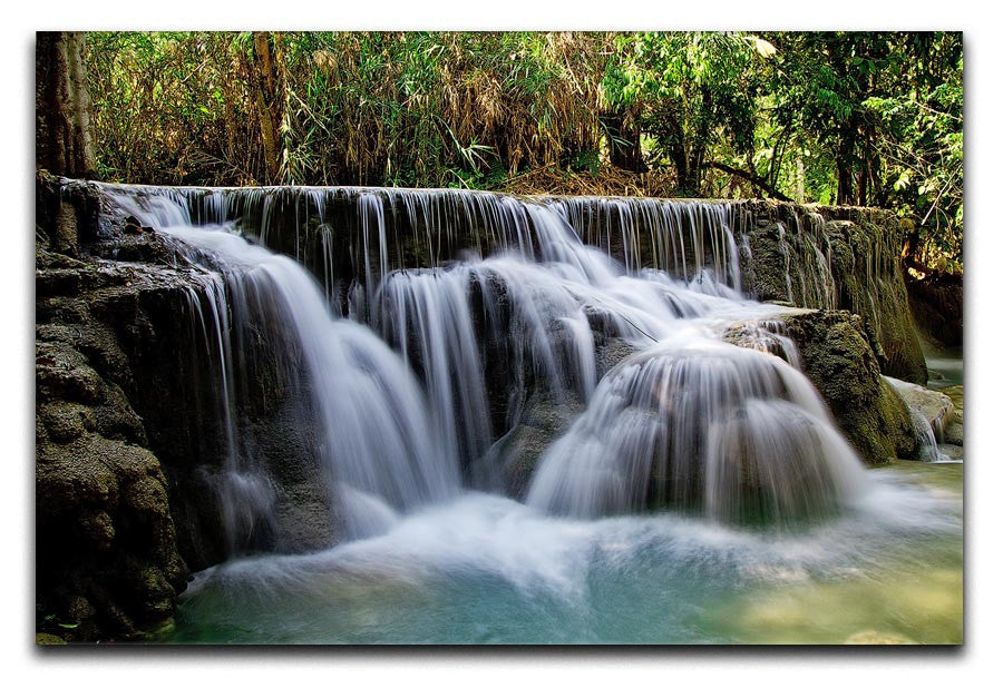 Kuang Si-Falls Print - Canvas Art Rocks - 1