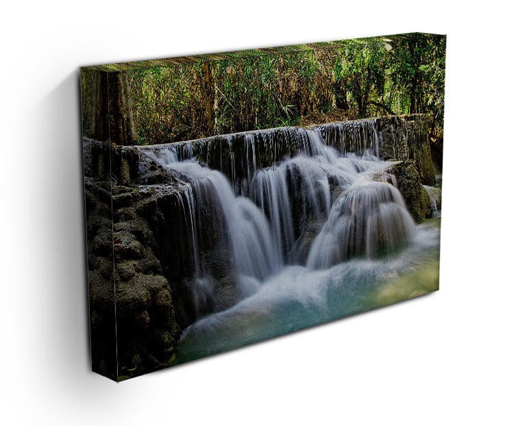 Kuang Si-Falls Print - Canvas Art Rocks - 3