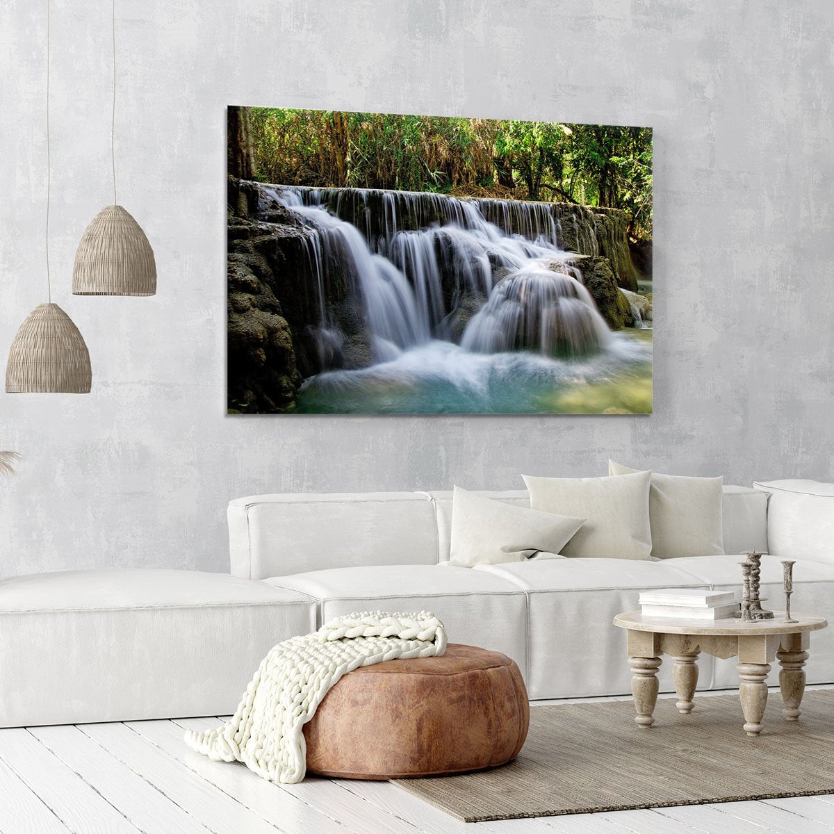 Kuang Si-Falls Canvas Print or Poster