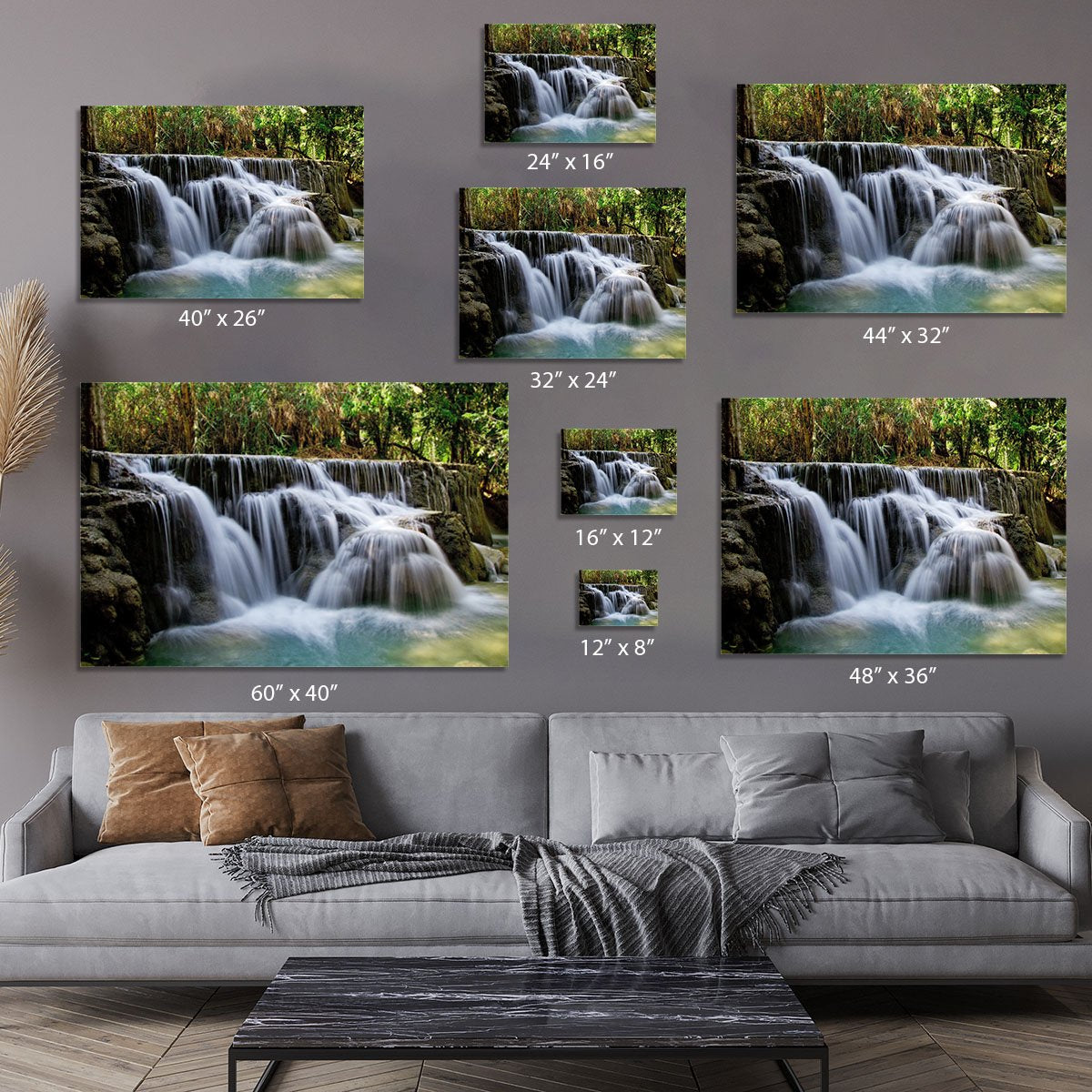 Kuang Si-Falls Canvas Print or Poster